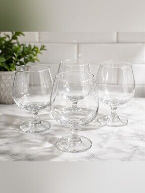 Set of 4 vintage brandy snifter glasses